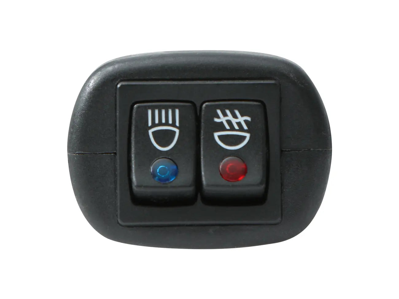 Double switched plug with icons
