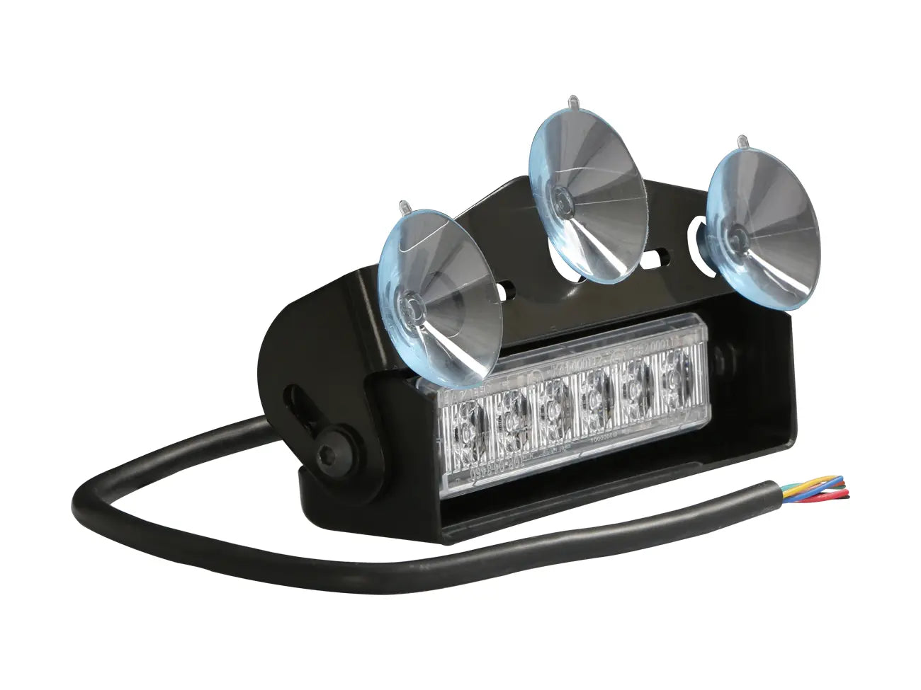 Deck/Rear Screen 6 LED Warning Light - Short Visor - Single/Split Colour