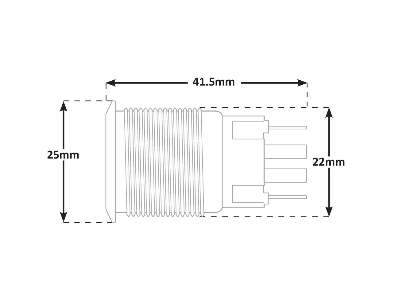 QuadTouch Multi-Function Push Button, 12V