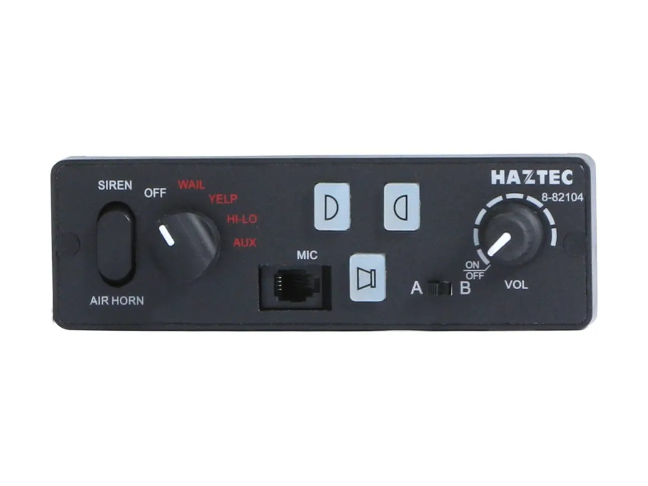 EuroSmart Dash Mount Controller with Light/Siren Switches + Radio Rebroadcast Button