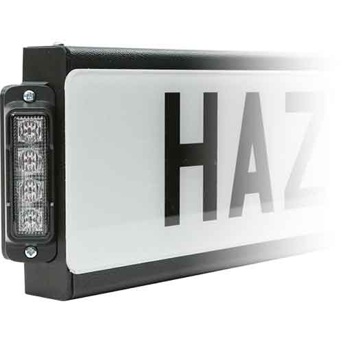 Angled Number Plate Plinth System with 2x 4 LED Lights
