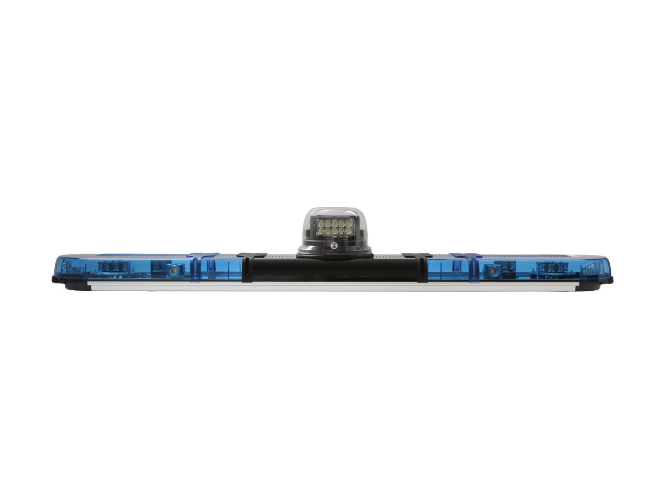 Xpert DX Lightbar with blue lens and mounted search light