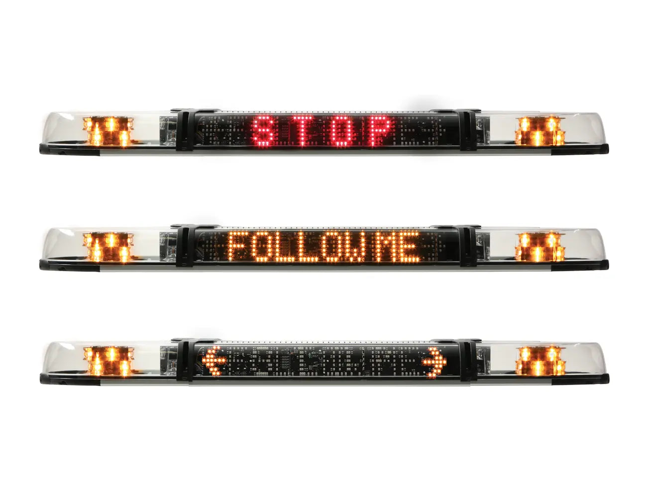 Xpert Lightbars with 'STOP', 'FOLLOW ME' and 'ARROWS' message sign