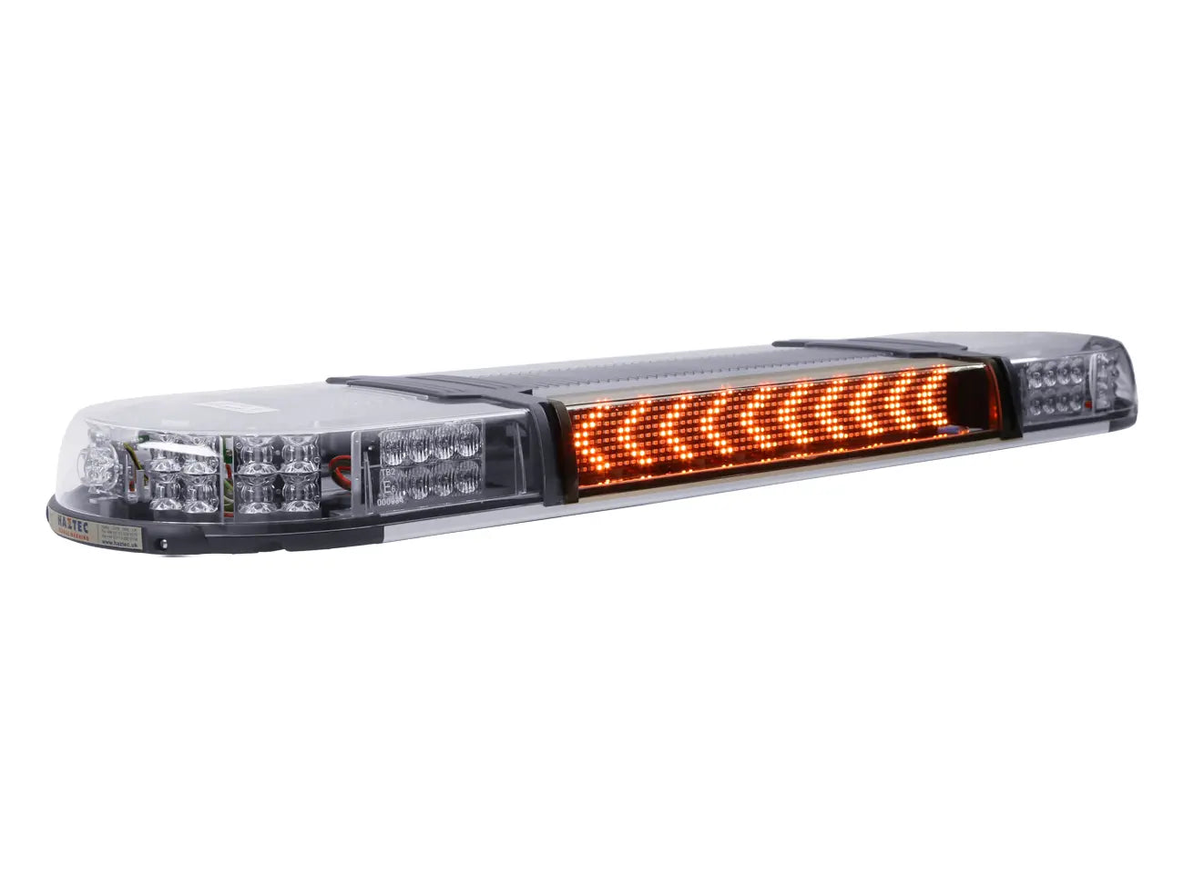 Xpert Lightbar angled with 5-9504 message sign