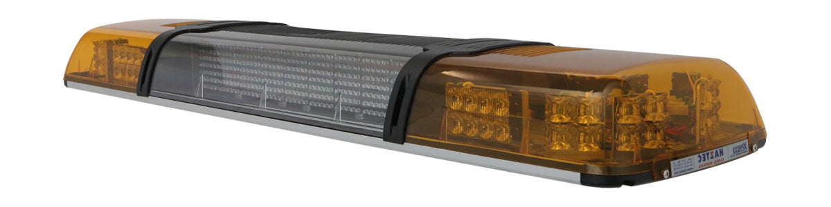 Xpress Lightbar with amber lens and message sign