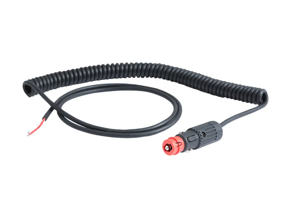 Coiled lead with Euro plug for Haztec magnetic beacons