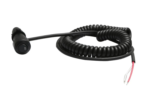 Coiled lead with single switched cigar plug for Haztec magnetic beacons
