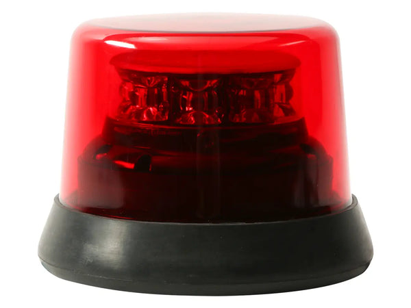 3-3751-V large format 8 LED beacon with red lens