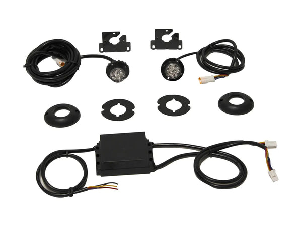 Linked Pair of 4 LED Hideaway Lights with Inline Driver - Single Colours