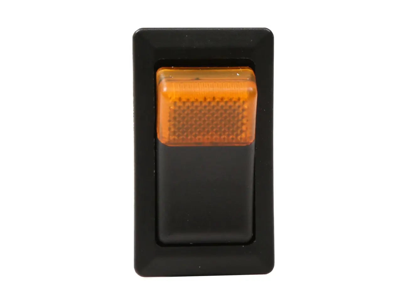 On/Off Large Rocker Switch with 'ON' Indicator, 12-24V - Amber or Red