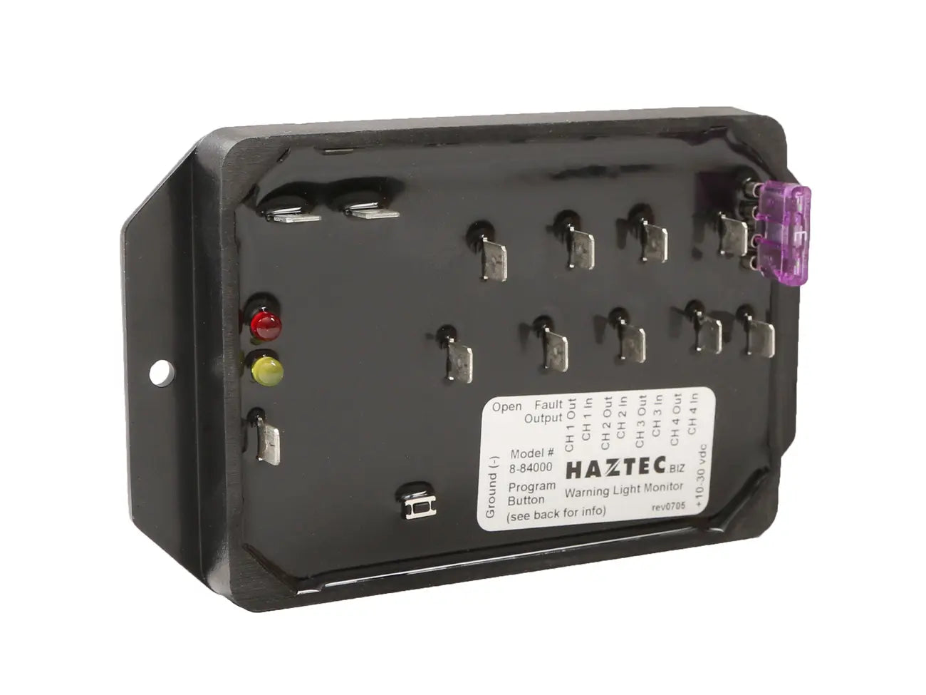 4 Channel 250mA Warning Light Monitor, 10-30V