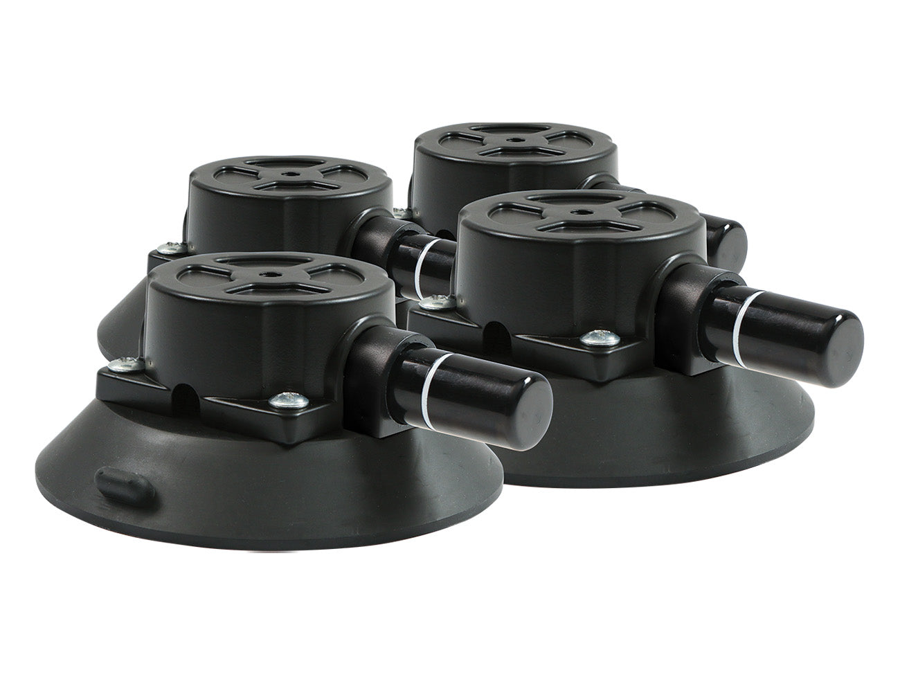 4x 30kg Capacity Suction Cup Mount