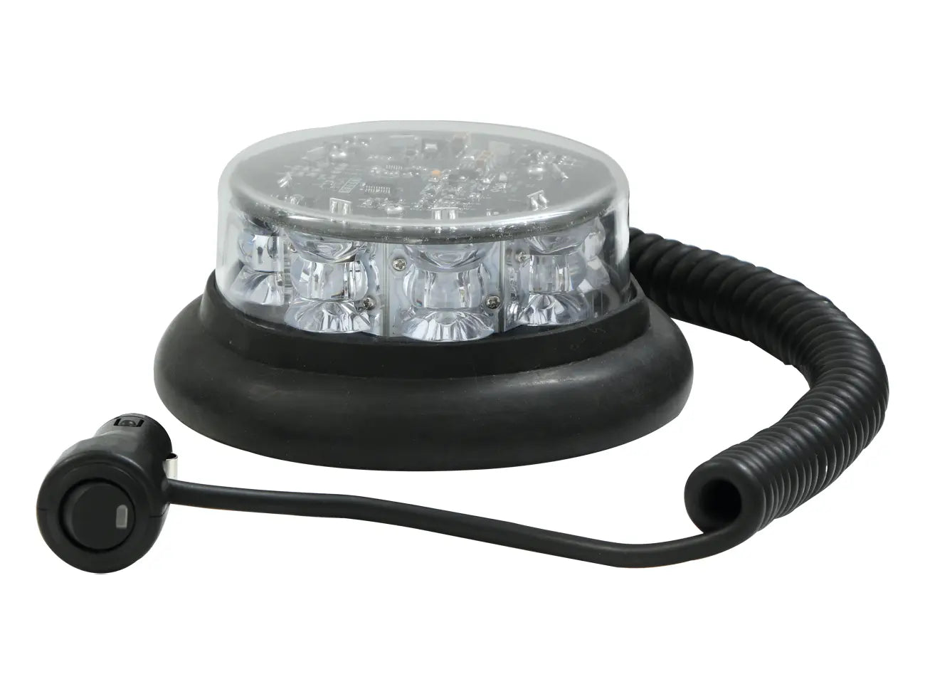3-3751 extra low profile beacon with magnetic mount and clear lens