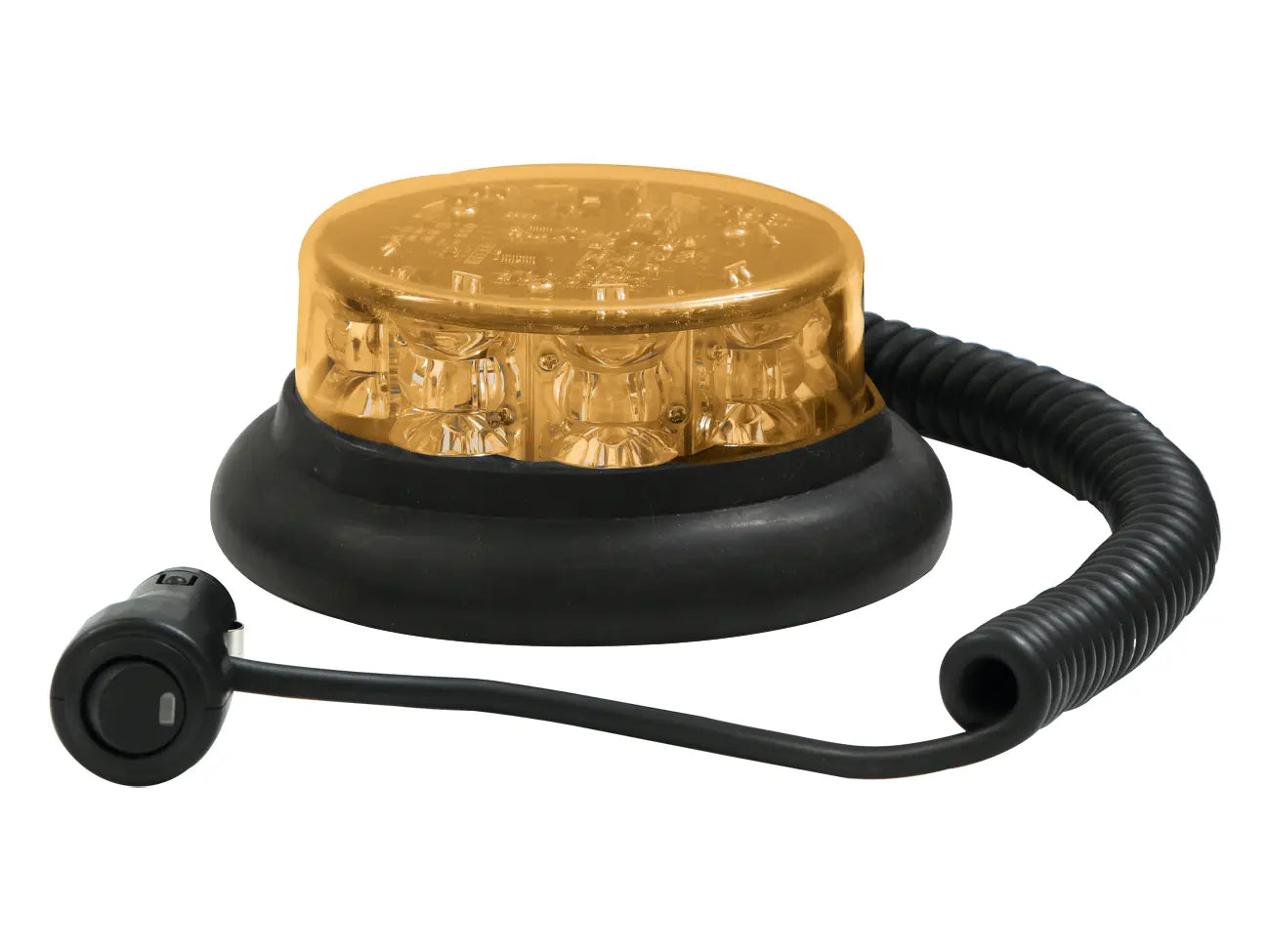 3-3751 extra low profile beacon with magnetic mount and amber lens