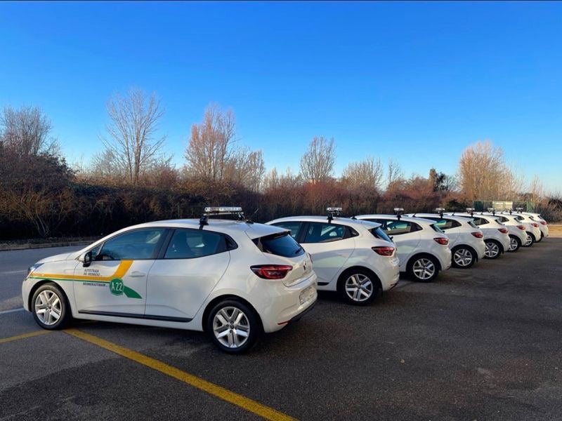 Autostrade vehicles with Haztec lightbars