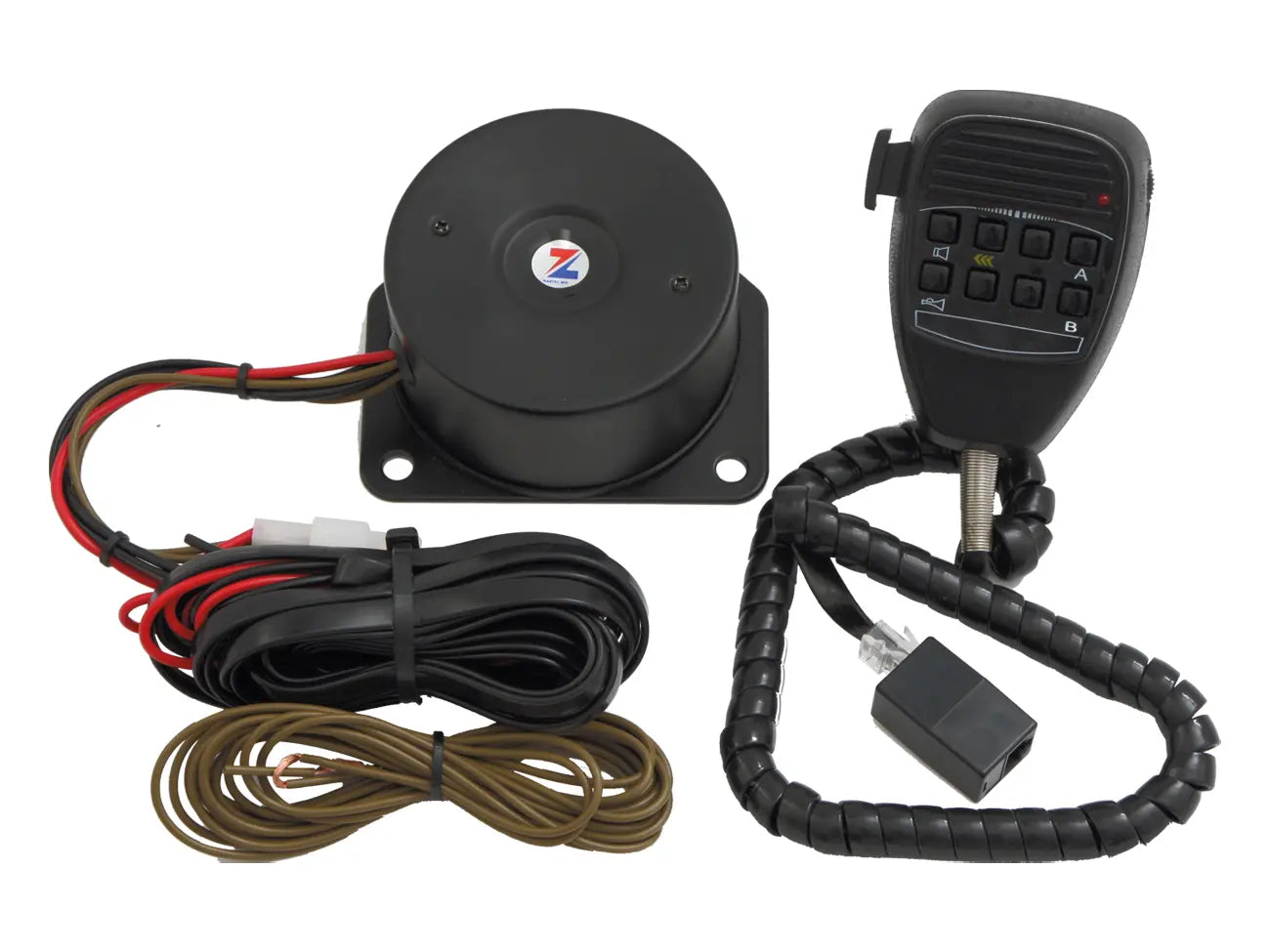 EuroMax 80W Dash/Remote Mount Siren and Microphone with 7 Tones