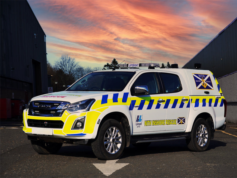 inshore rescue pickup with Xpert Lightbar