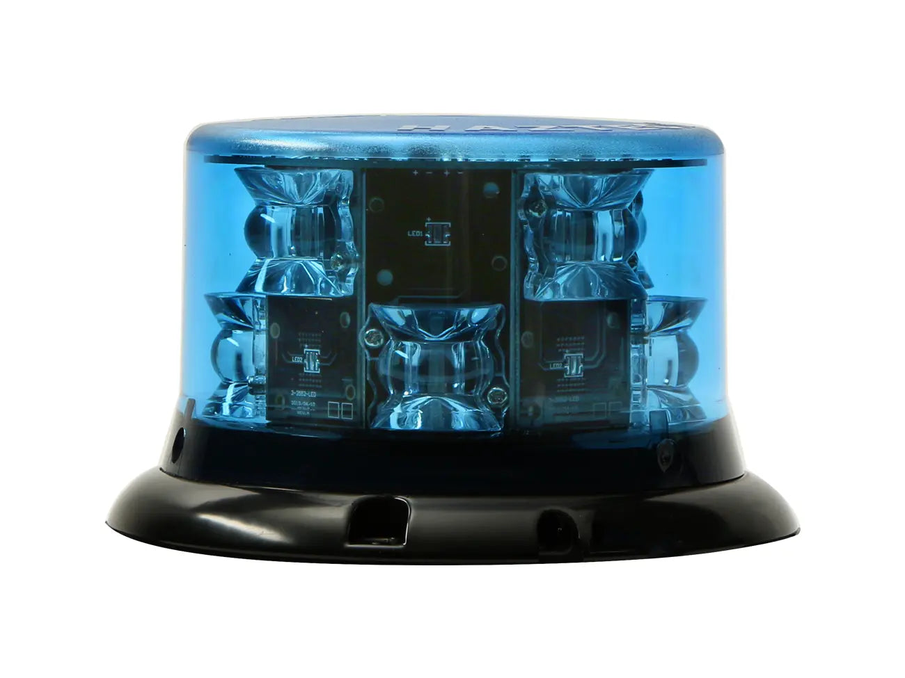 low profile 8 LED blue beacon