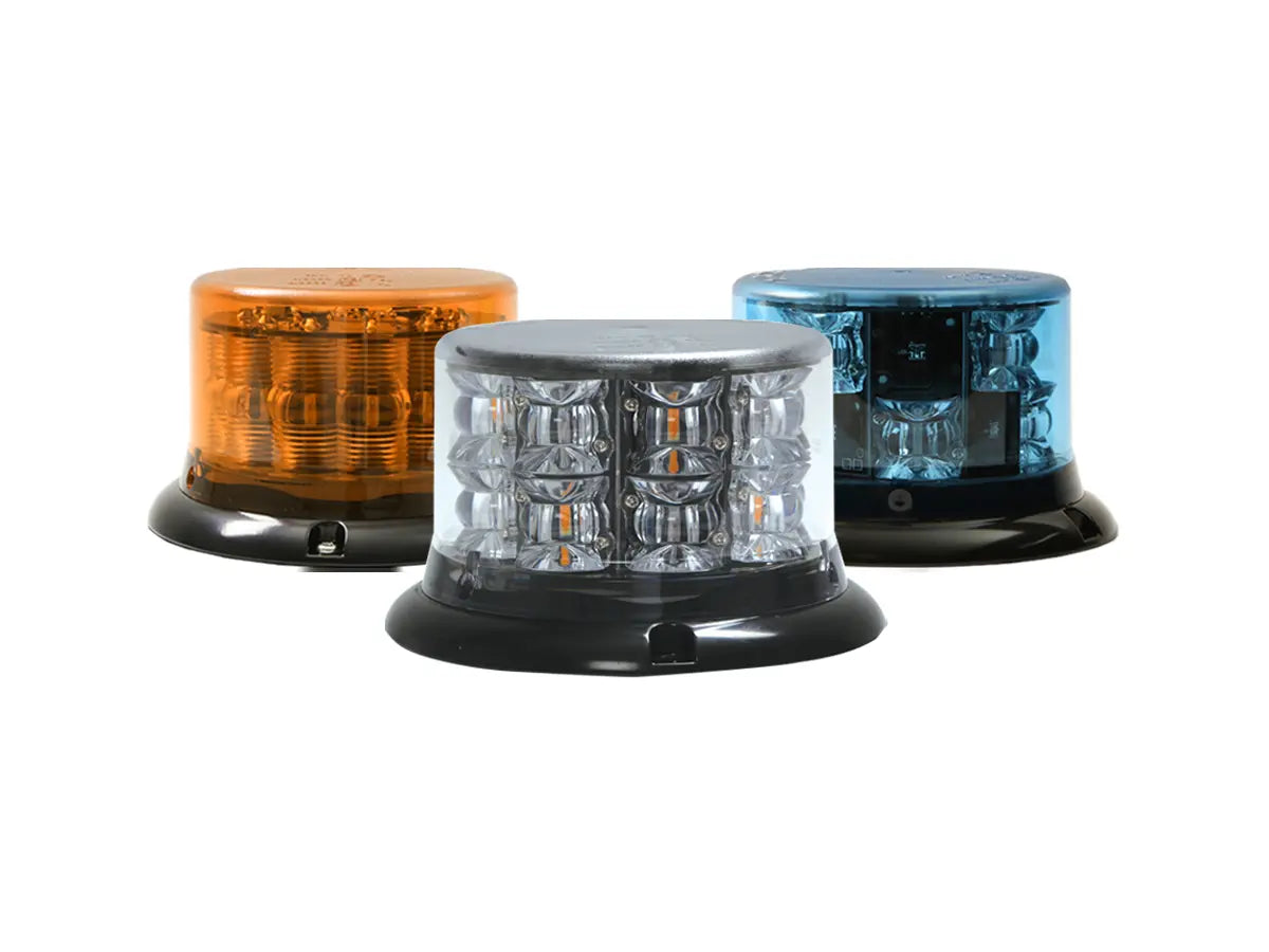Low profile 8, 12 and 16 LED beacons
