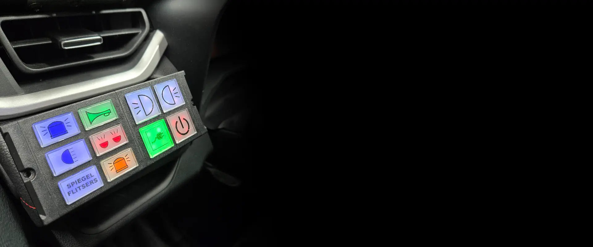 ModuLux handset with six button and four button modules