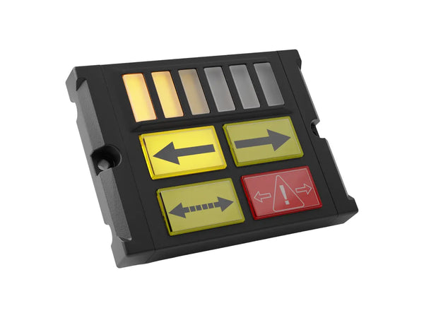 ModuLux controller with RGB section to display arrowbar patterns