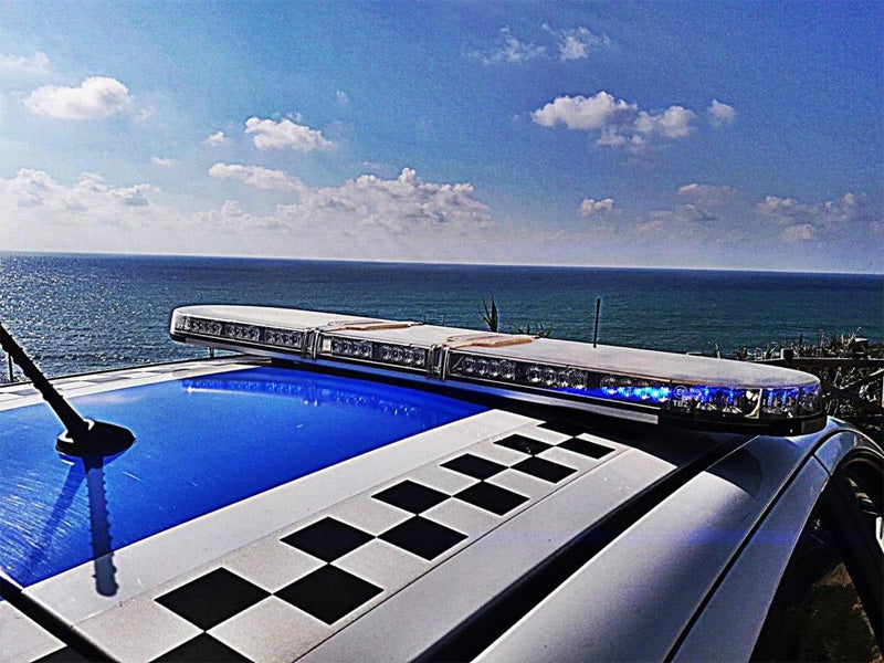 Haztec Lightbar on Municipal Police Car