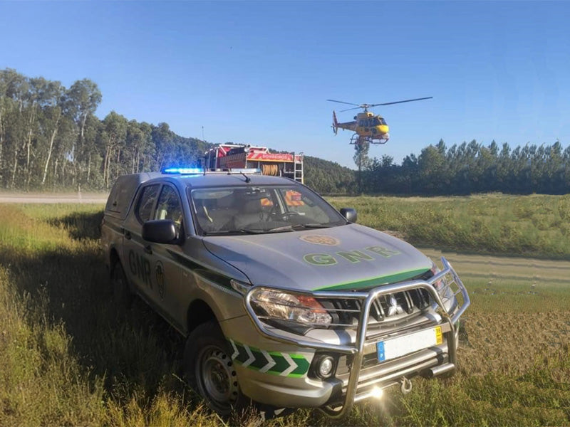 Lightbar on police car