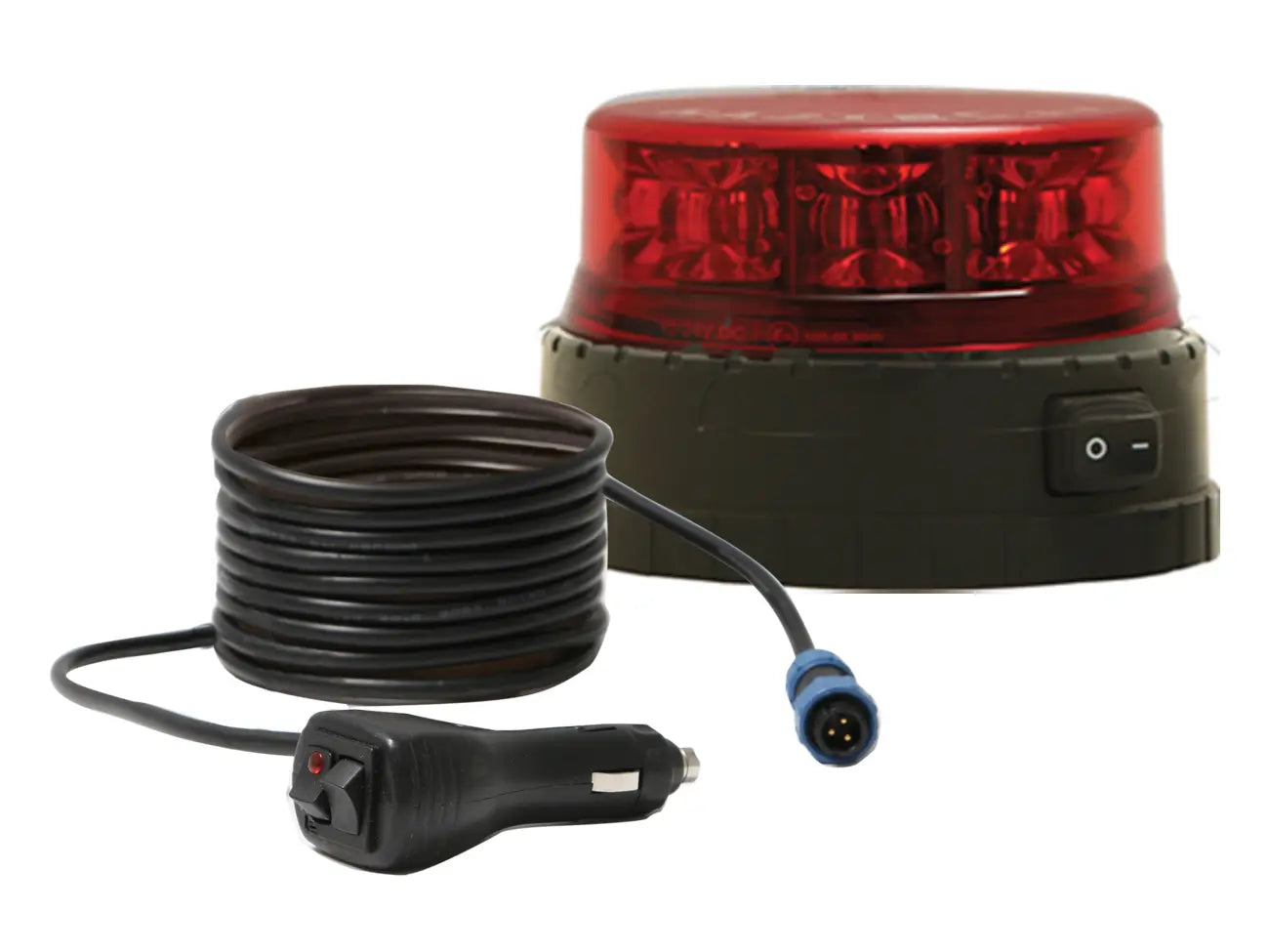3-3751-RM rechargeable magnetic beacon with red lens