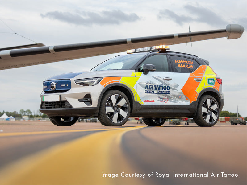 RIAT airside vehicle with Xpert amber lightbar and warning lights