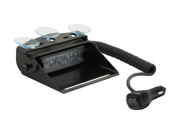 Screen/Dash 8LED Warning Light with Fused Cigar Plug - Dual Colour