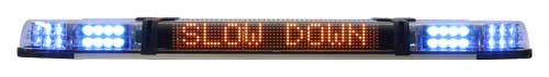 Xpert Lightbar with blue LEDs and message sign