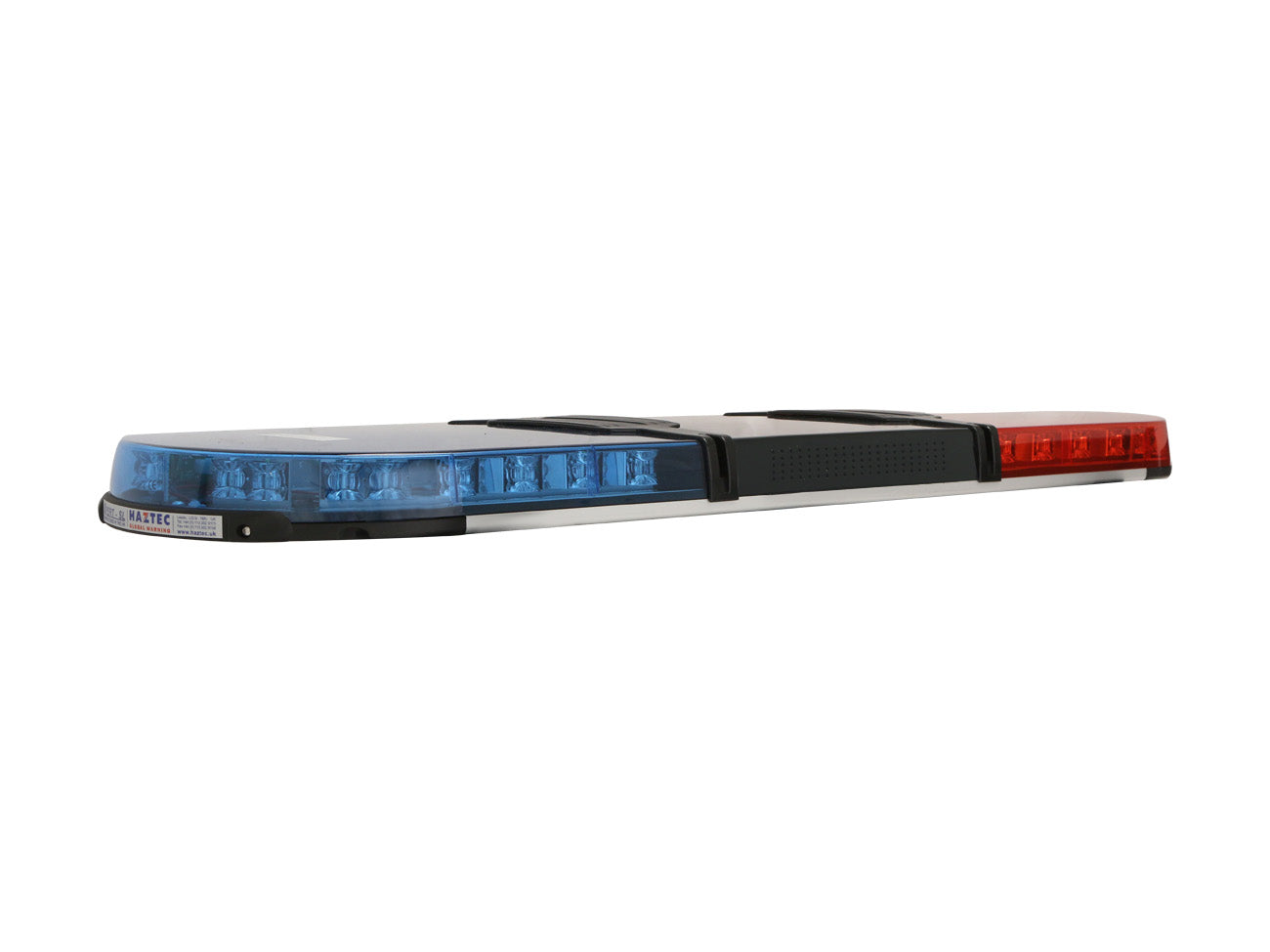 Red and blue Xpert SL Lightbar with speaker grille