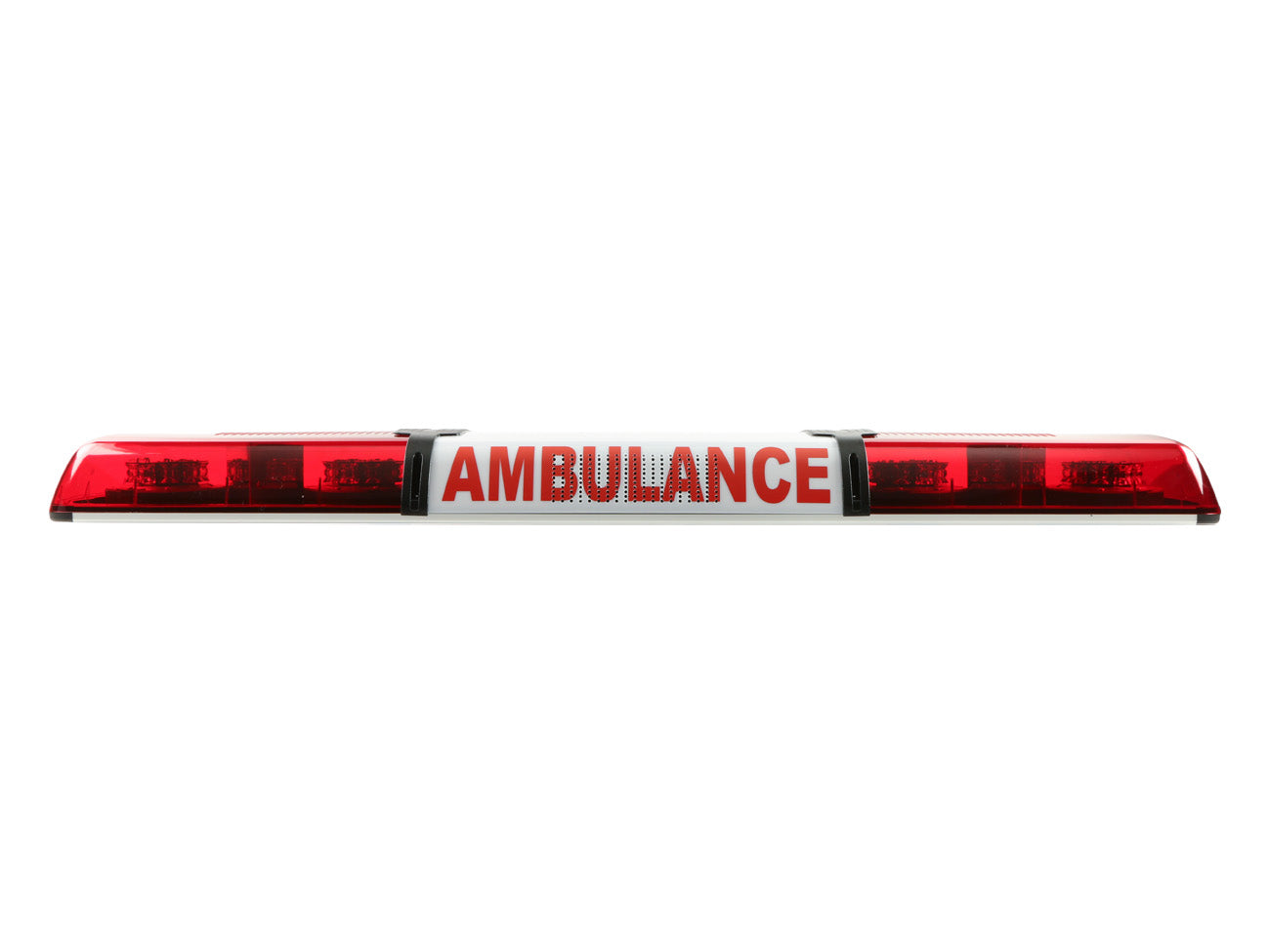 Xpress Lightbar with red lens and 'AMBULANCE' sign